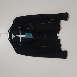 Market Spruce black semi-suede zippered jacket. Size M